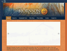 Tablet Screenshot of bjornsonwine.com
